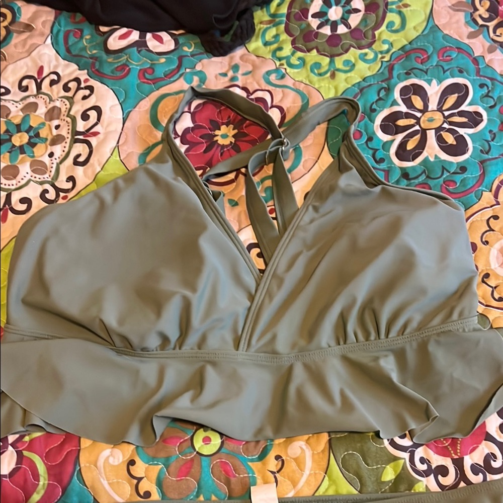 Younique Olive Green Tankini